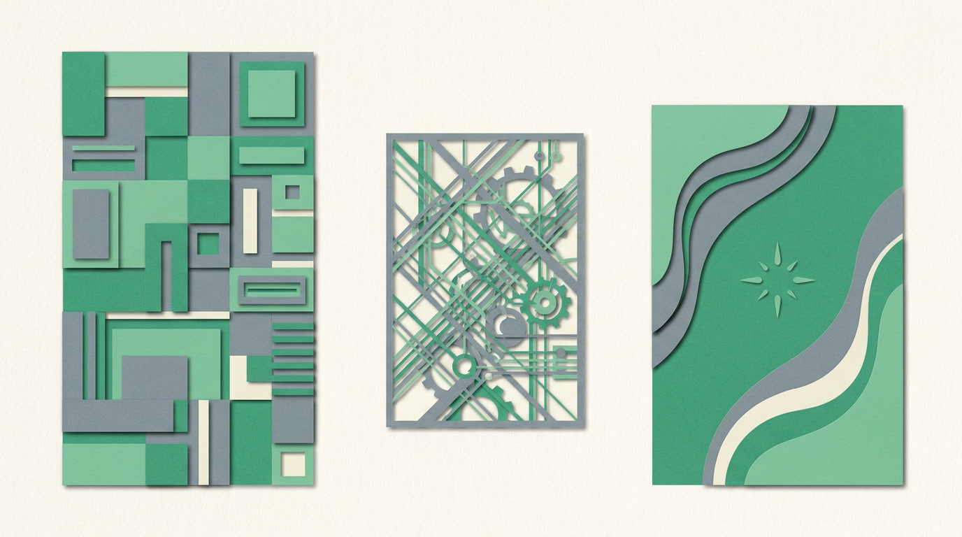 Abstract three-way comparison chart of all-in-one business platforms