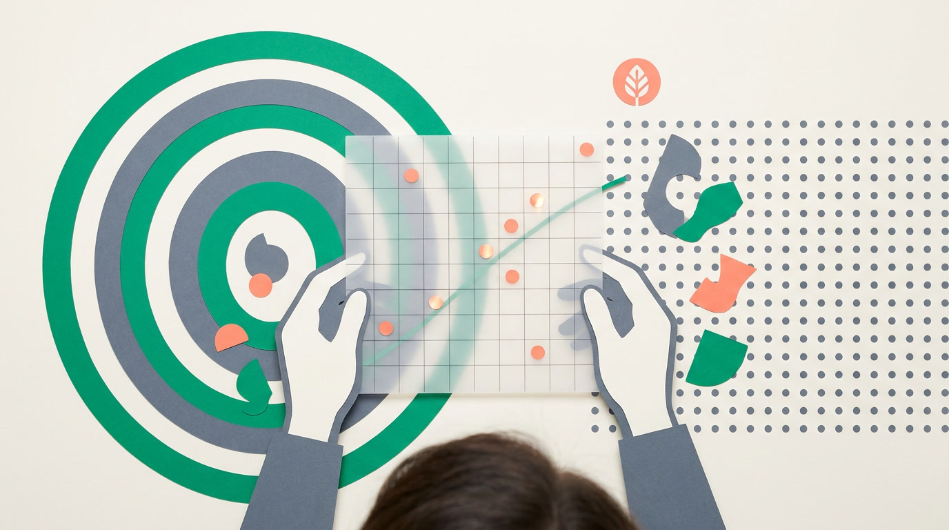 A month calendar grid where CRM records sit on their due dates like appointments