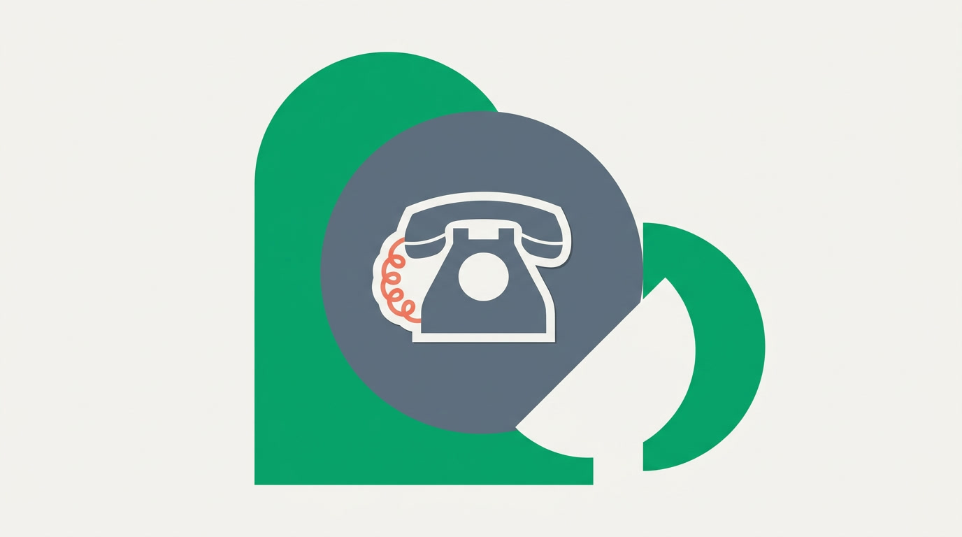 Clean concept of a log-a-call panel on a contact record showing outcome, notes, and follow-up fields
