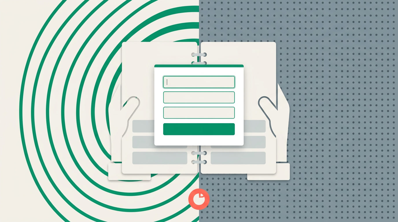 A compact quick-add panel over a CRM list, showing a few key fields and a save action