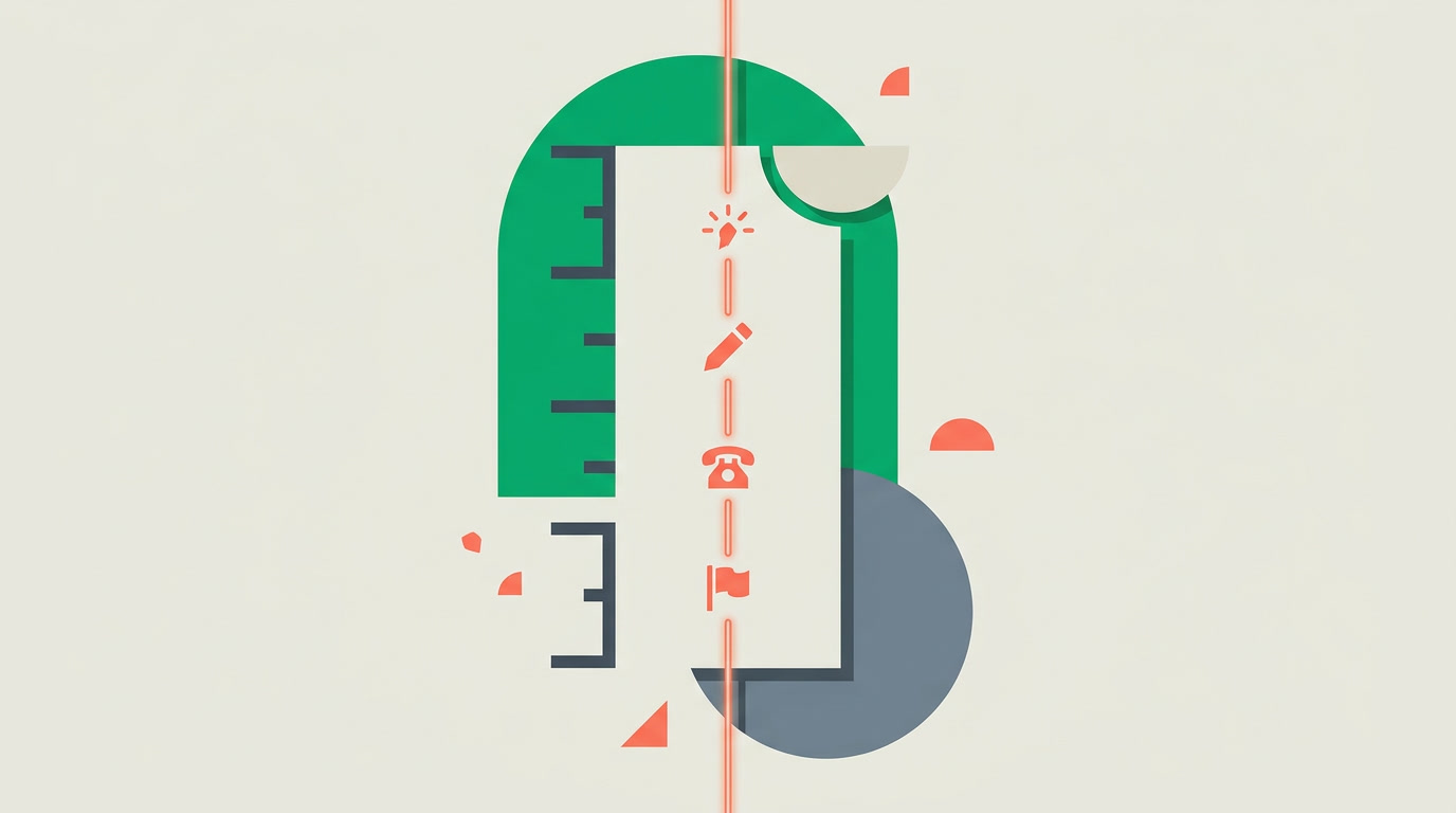 A vertical chronological feed of events threading down a single record, each entry stamped with time and author