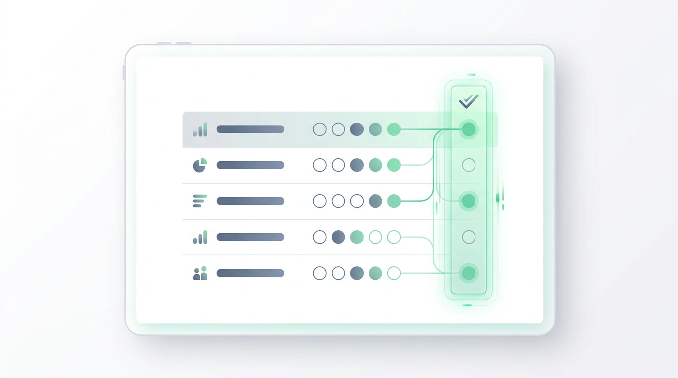 Diagram comparing a single all-in-one platform against a stack of separate disconnected tools