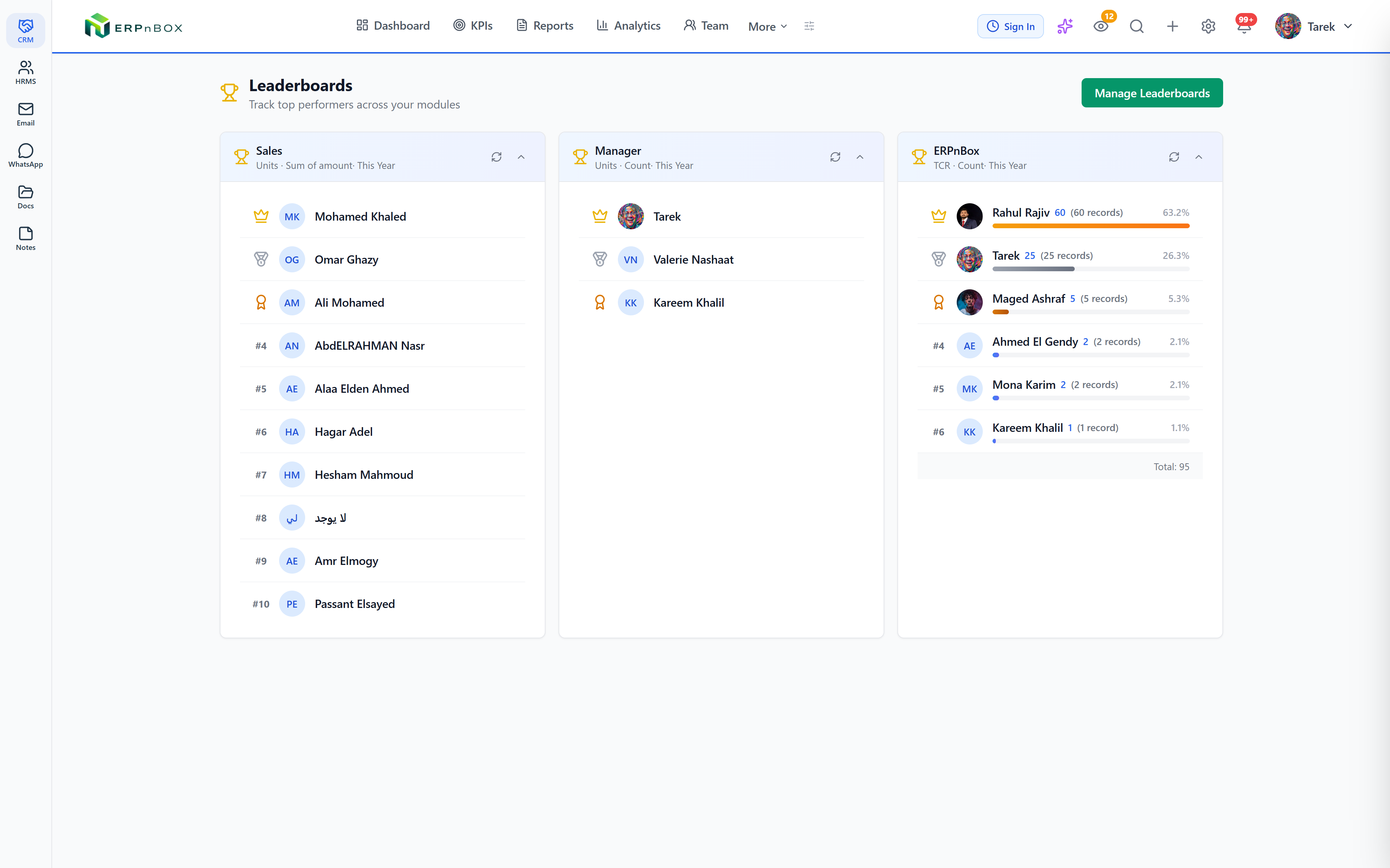 A small team in a bright office discussing prioritized work on a shared screen.