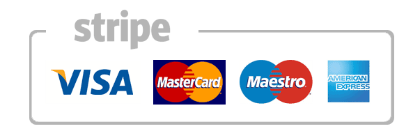 Payments by Stripe — Visa, MasterCard, Maestro, American Express