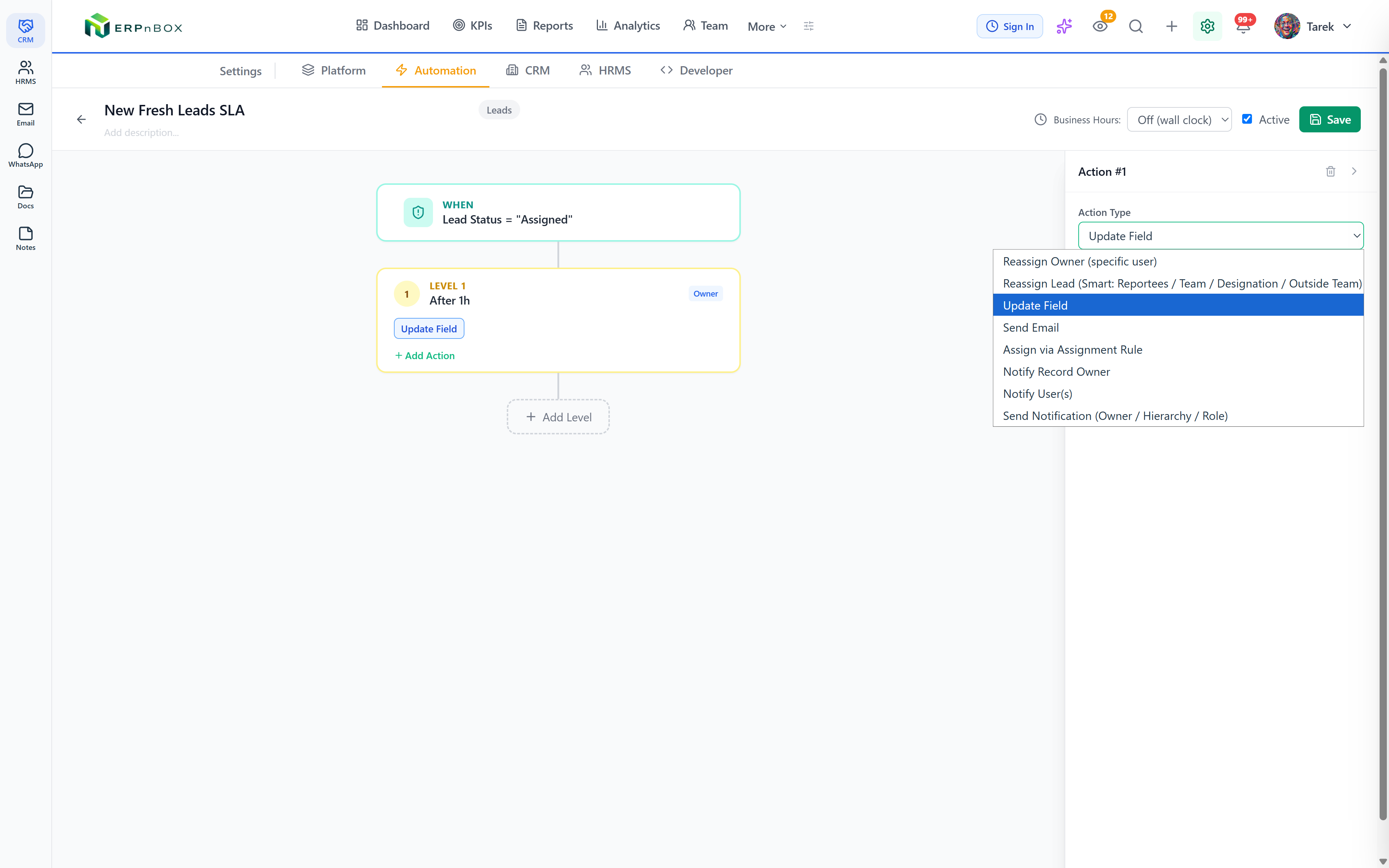 Configure escalation, honor business hours